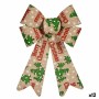 Fiocco Merry Christmas Decorazione Natalizia Multicolore PVC 16 x 24 x 4 cm (12 Unità)