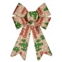 Fiocco Merry Christmas Decorazione Natalizia Multicolore PVC 16 x 24 x 4 cm (12 Unità)