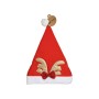 Cappello di Babbo Natale Renna Rosso Dorato 28 x 2 x 39 cm (12 Unità)