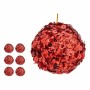 Set di palline di Natale Paillettes Rosso Plastica 10 x 10 x 10 cm (8 Unità)