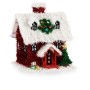 Statua Decorativa Casa Tinsel Bianco Rosso polipropilene PET 19 x 24,5 x 19 cm (12 Unità)