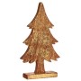 Statua Decorativa Albero di Natale Dorato Legno 5 x 39 x 22 cm (6 Unità)