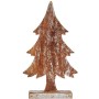 Statua Decorativa Albero di Natale Argentato Legno 5 x 39 x 21 cm (6 Unità)