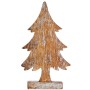 Statua Decorativa Albero di Natale Argentato Legno 5 x 31 x 15 cm (6 Unità)