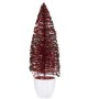 Statua Decorativa Albero di Natale Rosso Plastica 10 x 33 x 10 cm (6 Unità)