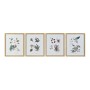 Quadro DKD Home Decor S3013715 Tela Fiori (43 x 3 x 53 cm) (4 Unità)