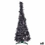 Albero di Natale Antracite Tinsel 38 x 38 x 105 cm (6 Unità)