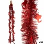 Ghirlanda di Natale Tinsel Cappe Rosso Plastica 12 x 12 x 200 cm (36 Unità)