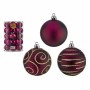 Set di palline di Natale Viola PVC Ø 6 cm (4 Unità)