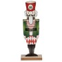 Statua Decorativa Schiaccianoci Bianco Rosso Verde Legno 6 x 30,5 x 11 cm (12 Unità)