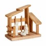 Presepe di Natale Bianco Naturale Legno Ceramica 18 x 17 x 8 cm (2 Unità)