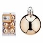 Set di palline di Natale Bronce PVC Ø 4 cm (12 Unità)