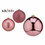 Set di palline di Natale Rosa PVC 10 cm (12 Unità)