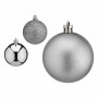 Set di palline di Natale Argentato Plastica Ø 6 cm (12 Unità)