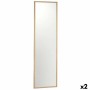 Specchio da parete Marrone Legno MDF 40 x 142,5 x 3 cm (2 Unità)