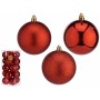 Set di palline di Natale Rosso Plastica Ø 8 cm (6 Unità)