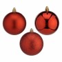 Set di palline di Natale Rosso Plastica Ø 8 cm (6 Unità)