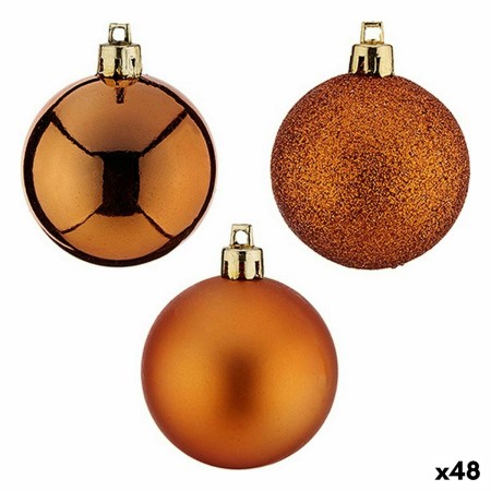 Set di palline di Natale Arancio 5 x 6 x 5 cm (48 Unità)