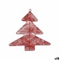 Decorazione Natalizia Albero di Natale Rosso 36,7 x 0,2 x 37,5 cm (18 Unità)