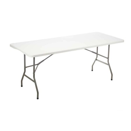 Tavolo aggiuntivo Bianco Metallo Polietilene 183 x 76 x 74 cm