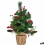 Albero di Natale Marrone Rosso Verde 23 x 47 x 27 cm (4 Unità)