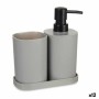 Set da Bagno Nero Grigio polipropilene (12 Unità)