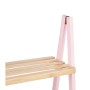 Scaffale da Bagno Rosa Naturale Bambù Legno di pino 40,3 x 81,5 x 30 cm