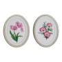 Statua Decorativa DKD Home Decor Resina Fiori (2 pcs) (17 x 2.5 x 21.6 cm)