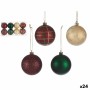 Set di palline di Natale Multicolore 6 cm Plastica (24 Unità)