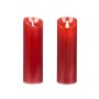 Candela LED Rosso 8 x 8 x 25 cm (12 Unità)