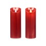 Candela LED Rosso 8 x 8 x 20 cm (12 Unità)