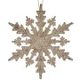 Decorazione Natalizia Fiocchi di neve champagne Plastica Porporina 15 x 15 x 0,2 cm (24 Unità)