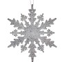 Decorazione Natalizia Fiocchi di neve Argentato Plastica Porporina 15 x 15 x 0,2 cm (24 Unità)