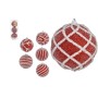 Set di palline di Natale Bianco Ø 8 cm Rosso PVC (12 Unità)