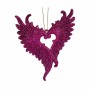 Decorazione Natalizia Ali d'Angelo Fucsia Plastica Porporina 12 x 13 x 2,5 cm (24 Unità)