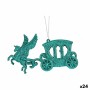 Decorazione Natalizia Carrozza Magica Verde Plastica Porporina 15 x 8,5 x 4,5 cm (24 Unità)