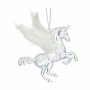 Decorazione Natalizia Unicorno Madreperla Plastica Porporina 13 x 13 x 2 cm (24 Unità)