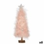 Albero di Natale Rosa Legno Plastica 9 x 34 x 9 cm (6 Unità)