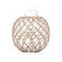 Sfera Decorativa Trasparente Naturale Vetro Corda 21 x 23 cm (4 Unità)