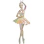 Decorazione Natalizia Ballerina Madreperla Plastica Porporina 6,7 x 16 x 6,7 cm (24 Unità)