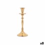 Candelabro Dorato Alluminio 4,5 x 23 x 8 cm (8 Unità)