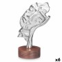 Statua Decorativa Viso Argentato Legno Metallo 16,5 x 26,5 x 11 cm