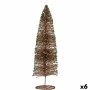 Albero di Natale Paillettes champagne 10 x 40 x 10 cm (6 Unità)