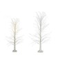 Albero di Natale Bianco Metallo Fibra ottica 70 x 120 x 70 cm (2 Unità)