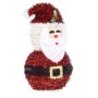 Babbo Natale Tinsel Bianco Nero Rosso polipropilene PET 13,5 x 26 x 13,5 cm (12 Unità)