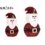 Babbo Natale Tinsel Bianco Nero Rosso polipropilene PET 13,5 x 26 x 13,5 cm (12 Unità)