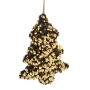 Decorazione Natalizia Albero di Natale Dorato Plastica Paillettes 10 x 4 x 13 cm (48 Unità)