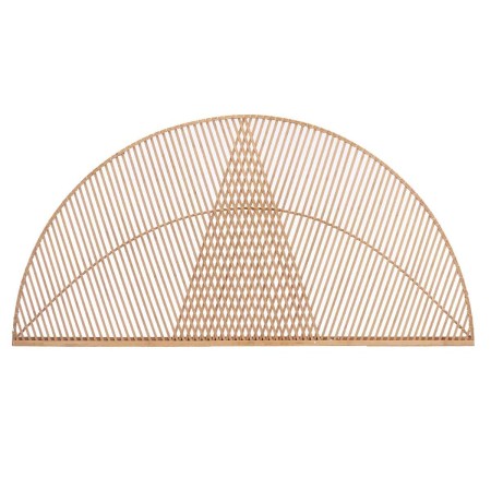 Testiera del Letto Triangolo Marrone Rattan 160 x 80,5 x 2 cm