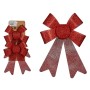 Set di Addobbi di Natale Fiocco Rosso PVC 15 x 2 x 17 cm (24 Unità)