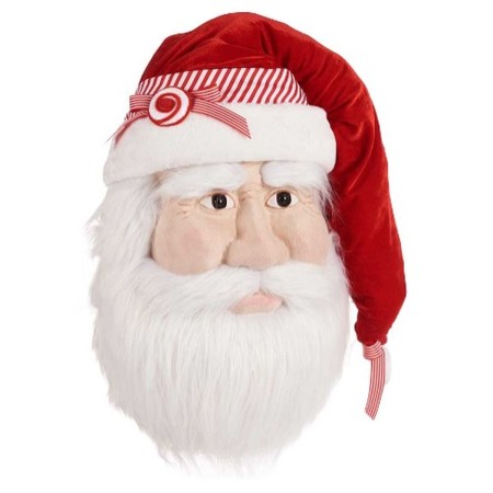 Statua Decorativa Babbo Natale Testa Bianco Rosso polistirene 45 x 77 x 24 cm